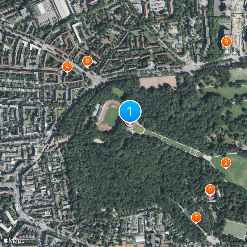 Hamburg Planetarium Map