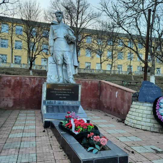 World War II memorial in Puhoi, Ialoveni
