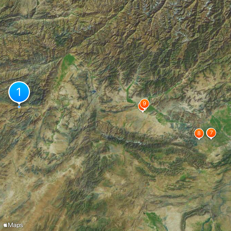 Kabul River Map