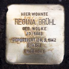 Stolperstein en memoria de Regina Brühl