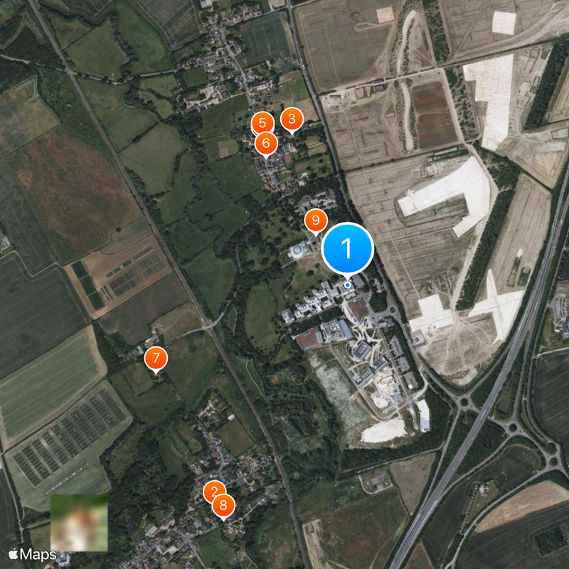 European Bioinformatics Institute Map