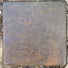 Stolperstein dedicated to Moritz Löwenstein
