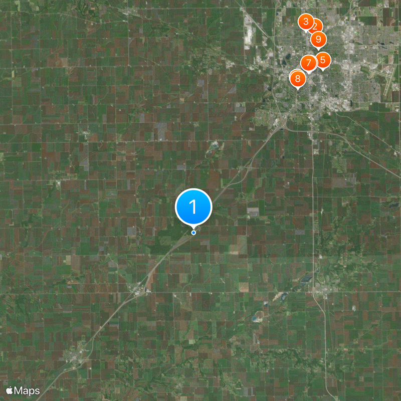 Interstate 55 in Illinois Map