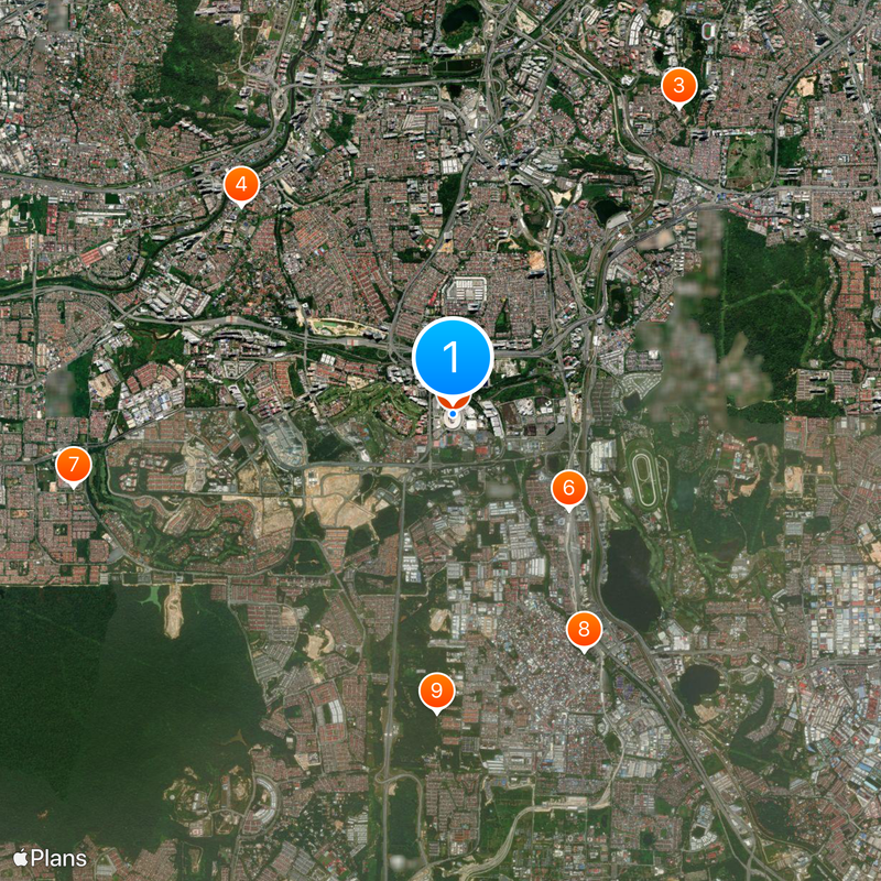 National Stadium, Bukit Jalil Map