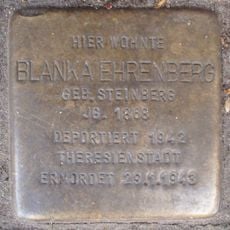 Stolperstein dedicated to Blanka Ehrenberg