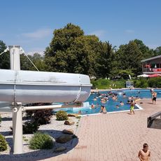 Rutsche im Freibad Ainring