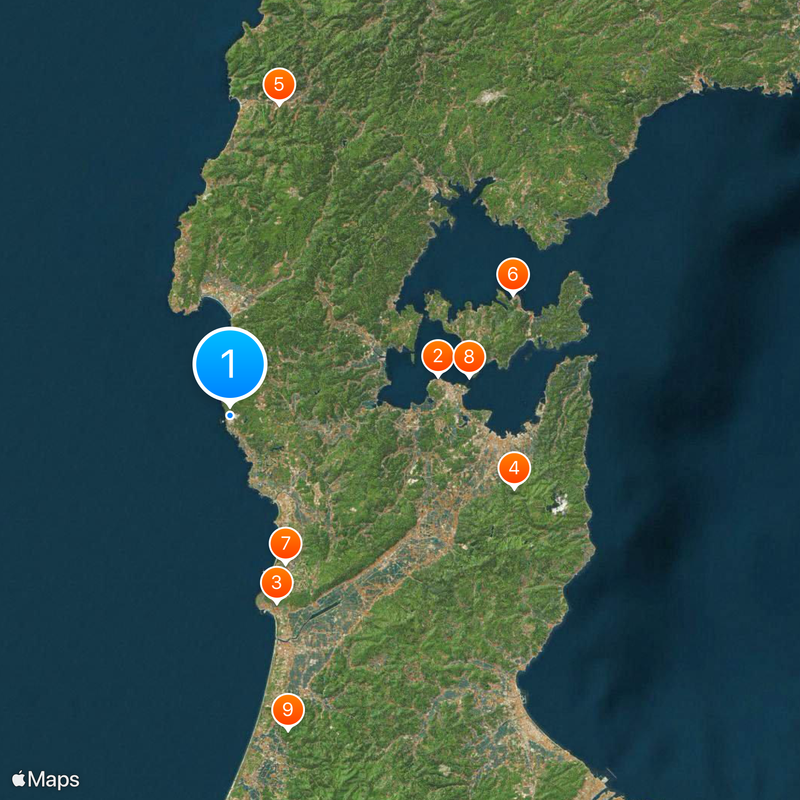 Shika Nuclear Power Plant Map