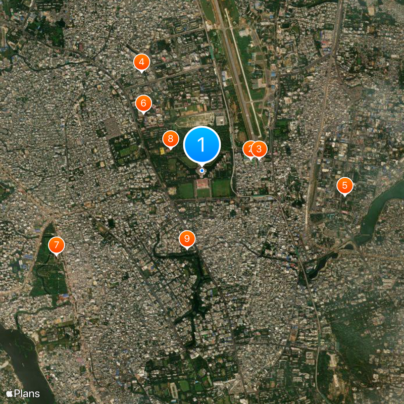 Jatiyo Sangshad Bhaban Mapa