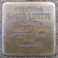 Stolperstein dedicated to Hanna London