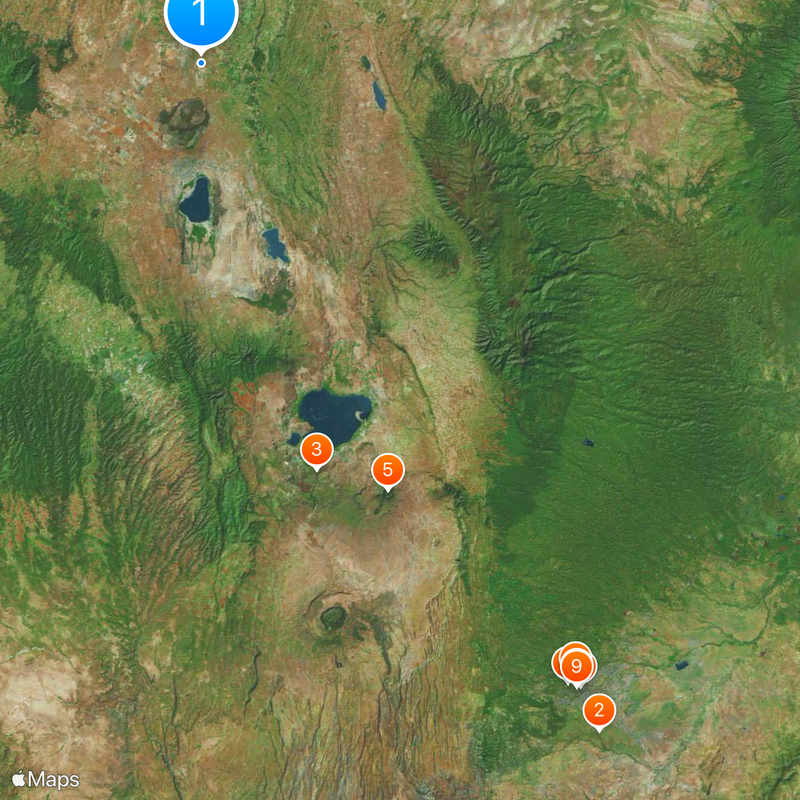 Vallée du grand rift Carte