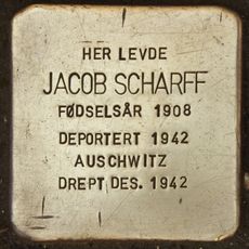 Stolperstein dedicated to Jacob Scharff