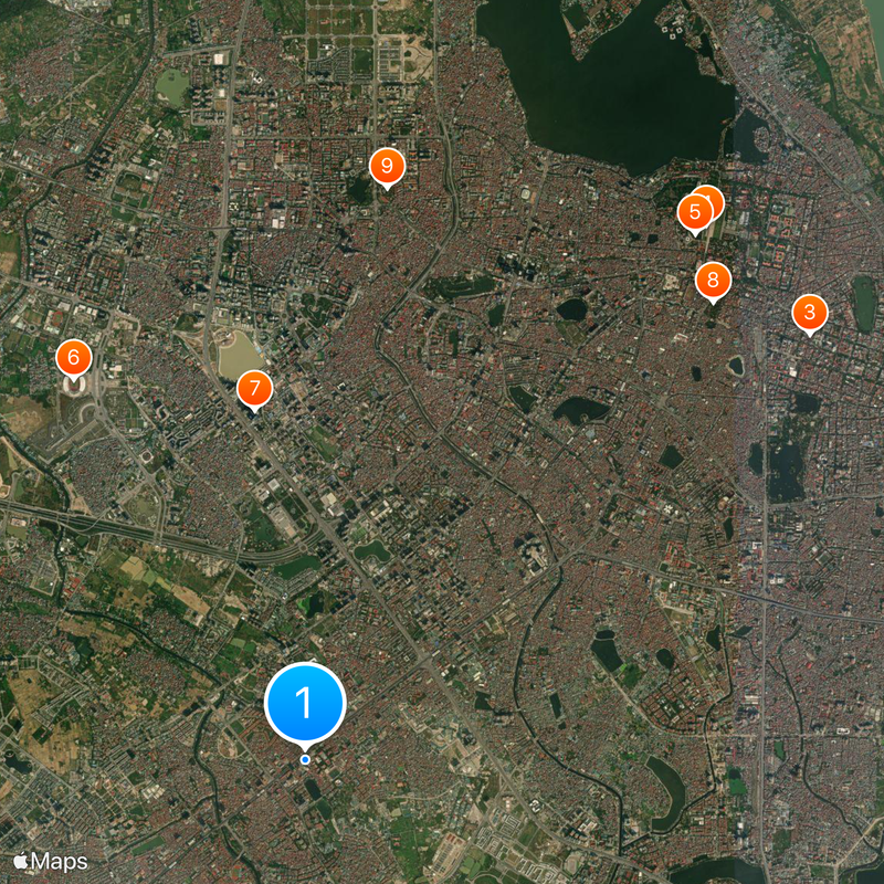 Hanoi Architectural University Map
