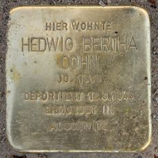 Stolperstein dedicated to Hedwig Bertha Cohn