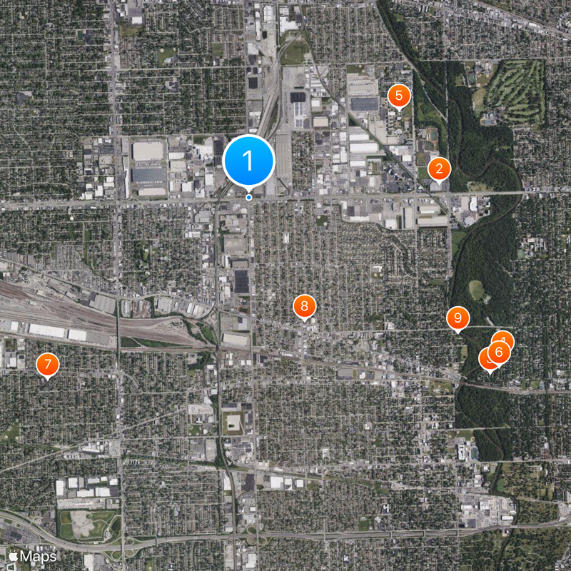 Melrose Park Map