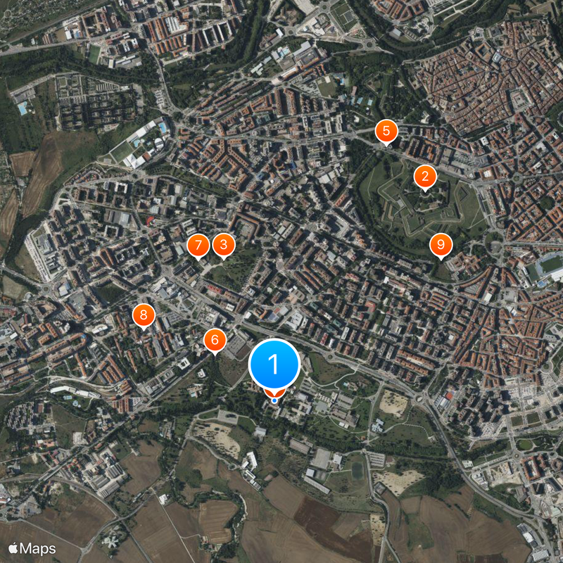University of Navarre Map