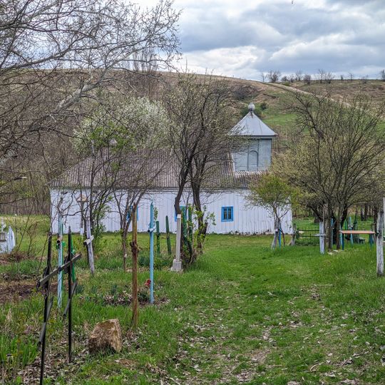 Saint Nicholas wooden church in Bălăurești, Nisporeni