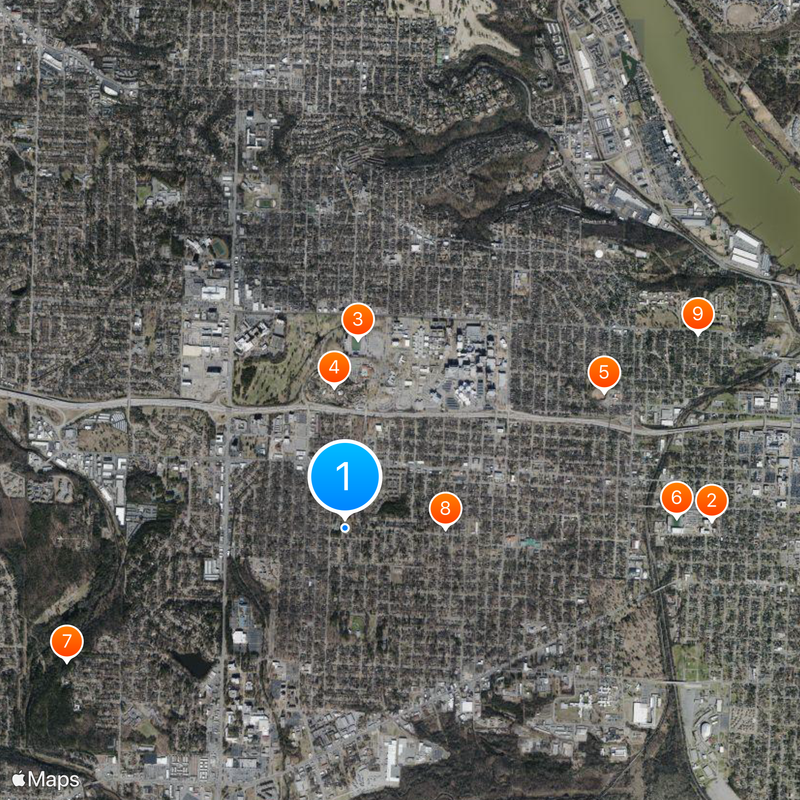 Little Rock–North Little Rock–Conway metropolitan area Map