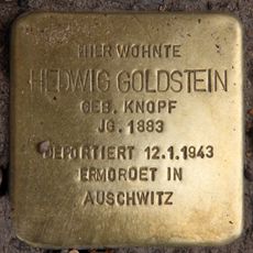 Stolperstein en memoria de Hedwig Goldstein