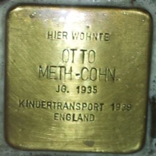 Stolperstein em memória de Ernst-Otto Meth-Cohn