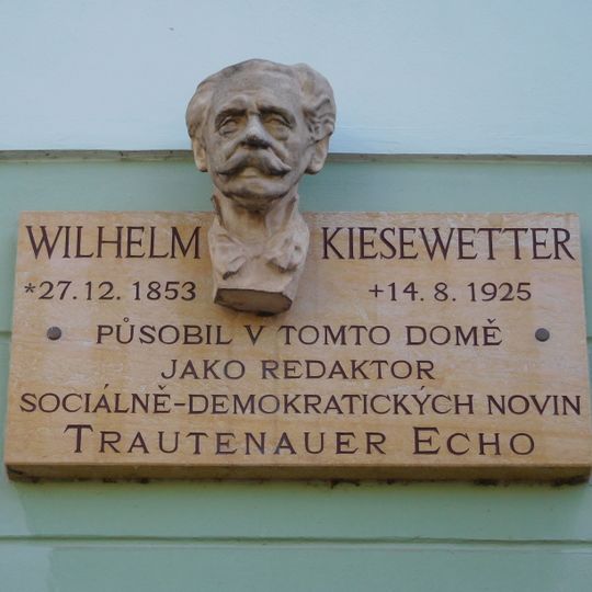 Plaque to Wilhelm Kiesewetter