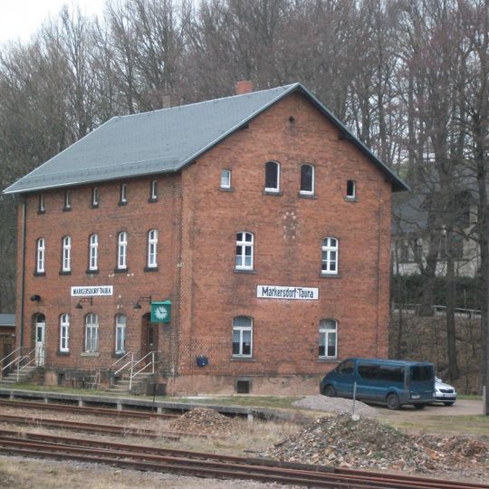 Bahnhof Markersdorf-Taura; Eisenbahnstrecke Chemnitz -Wechselburg; Chemnitztalbahn Markersdorf
