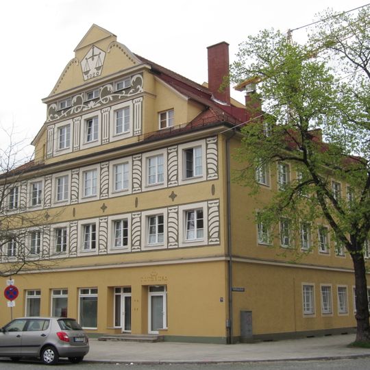 Konsumgebäude der Siedlung Alte Heide