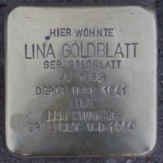 Stolperstein em memória de Lina Goldblatt