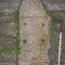 Milestone, Leigh Road; Westbury Leigh; opp. Leighton House  outside no 130 (?)