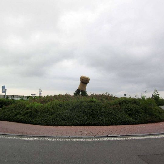 Zátka na kruhovém objezdu u Plzně