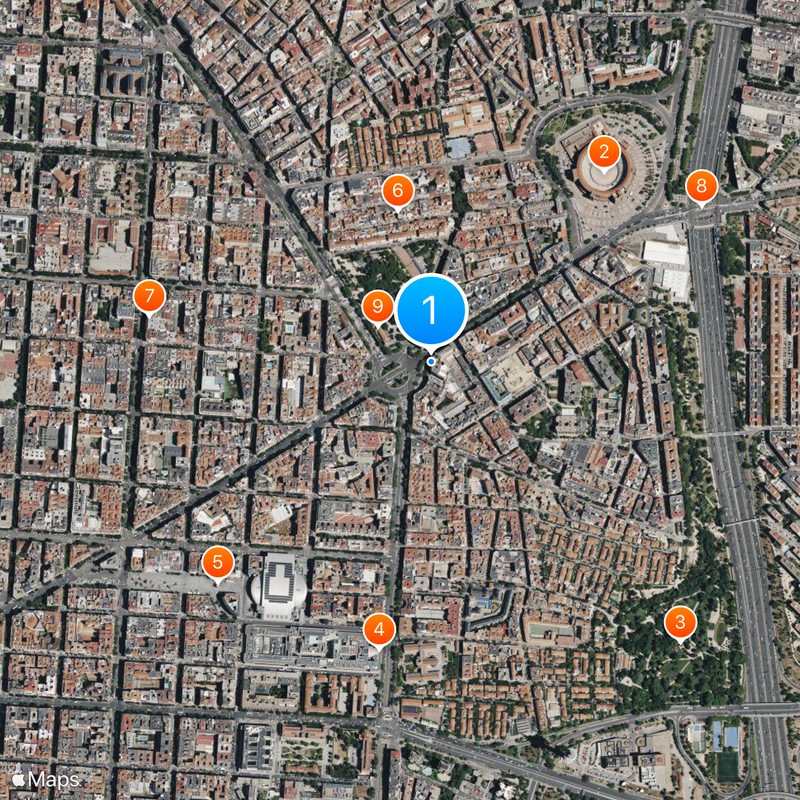 Alcalá Street Map