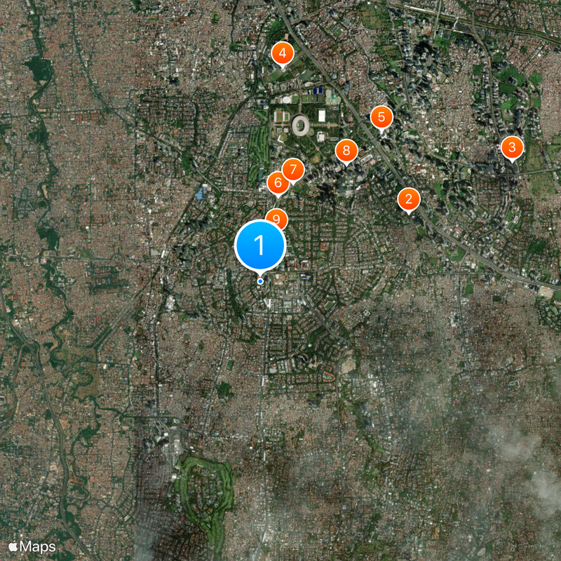SMA Negeri 70 Jakarta Map