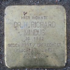 Stolperstein dedicated to Richard Mindus
