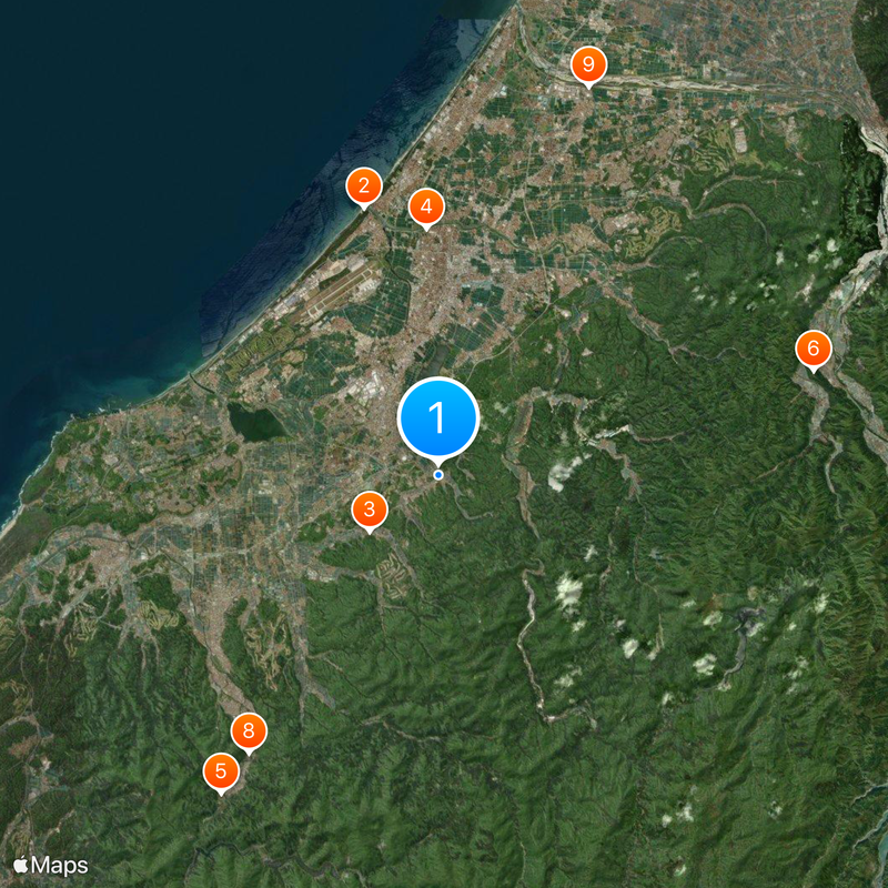 Hōshi Ryokan Map