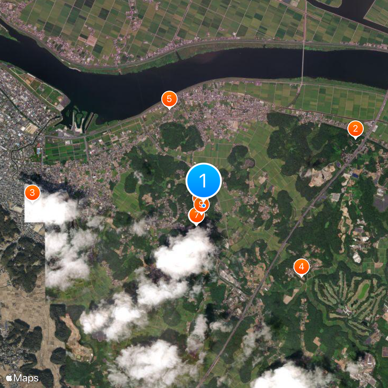 Sanctuaire Katori Carte