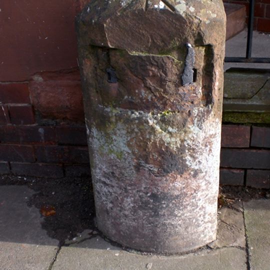 Milestone, Stanwix Bank, beside Stanwix Bank House, at jct with Bampton Road