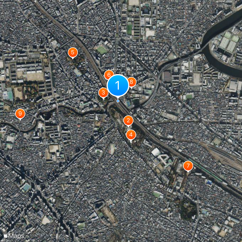 Ōji Station Map