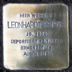 Stolperstein dedicated to Leonhardt Beifus