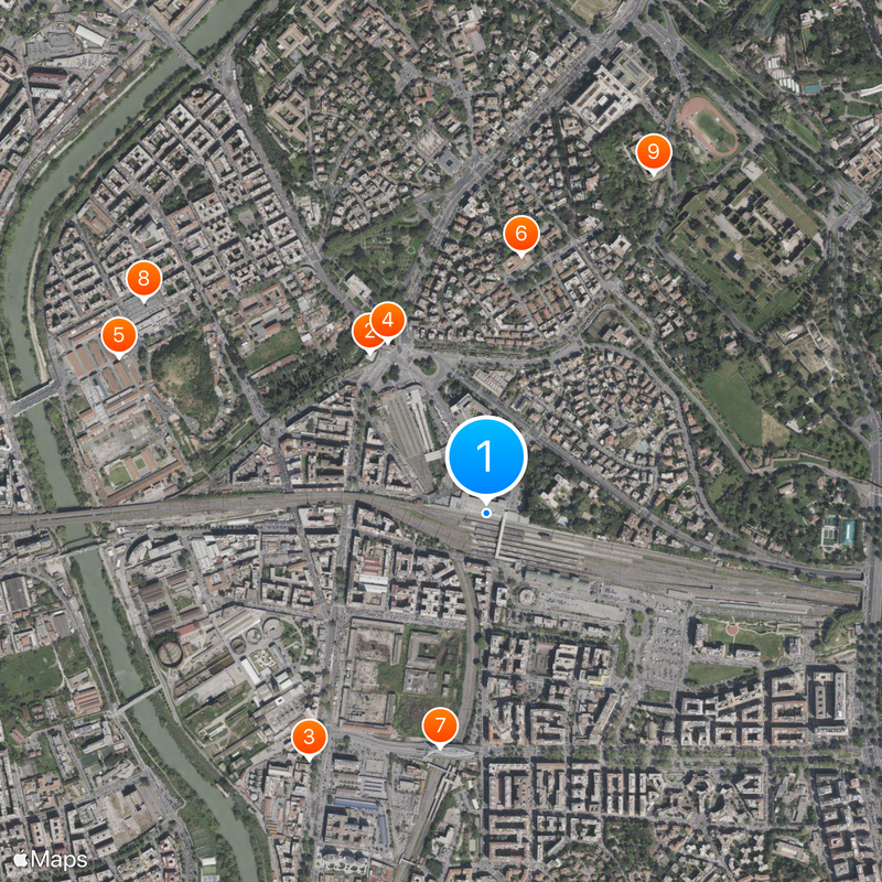 Roma Ostiense railway station Map
