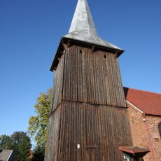 Wooden bell tower in Sieniawa