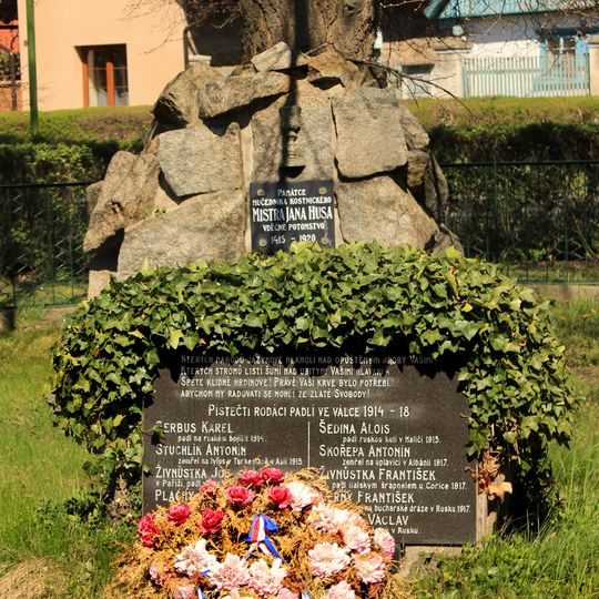 Památník obětem 1. sv. války v Pístech