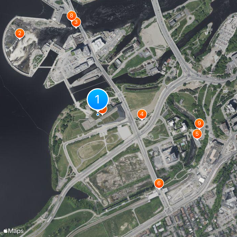 Canadian War Museum Map