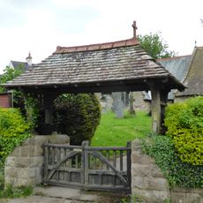 Lychgate, Bus Stop And Connecting Retaining Wall To Churchyard