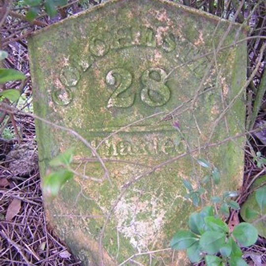 Milepost, Bardfield Road, "Tylers"