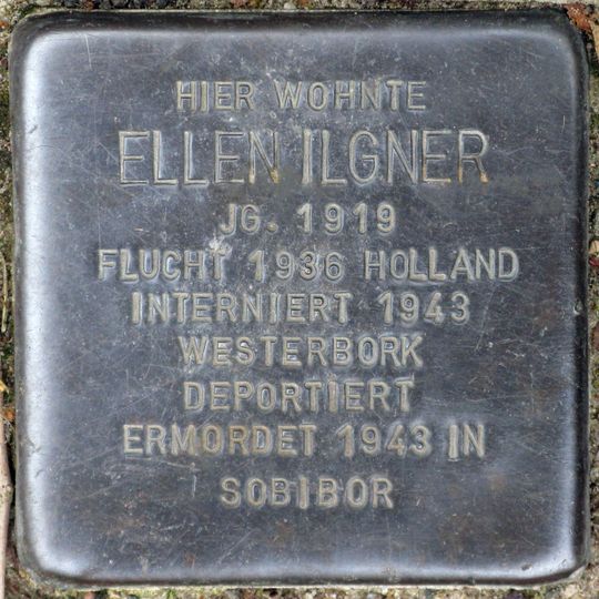 Stolperstein en memoria de Ellen Ilgner