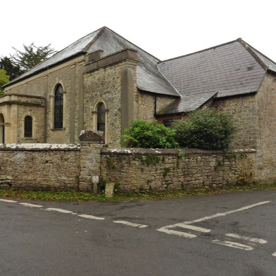 Methodist Church, Forecourt Wall, Gate Piers, Gates And Lamp Overthrow