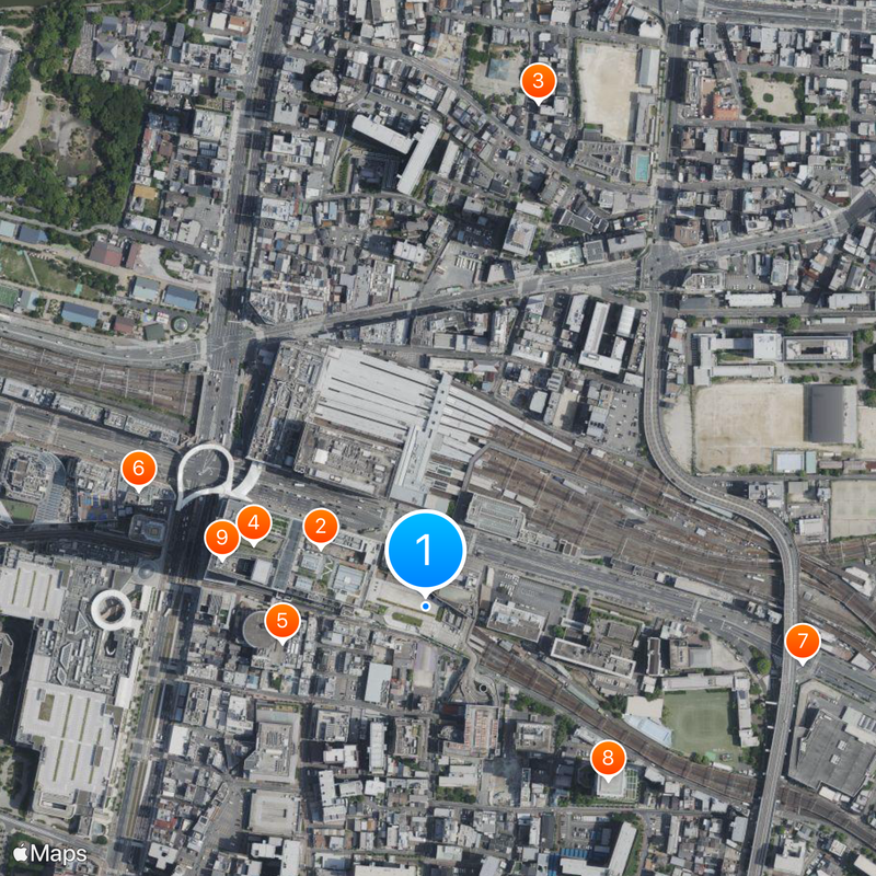 Ōsaka Abenobashi Station Map