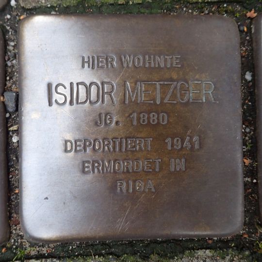 Stolperstein für Isidor Metzger