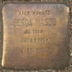 Stolperstein dedicated to Gerda Masse