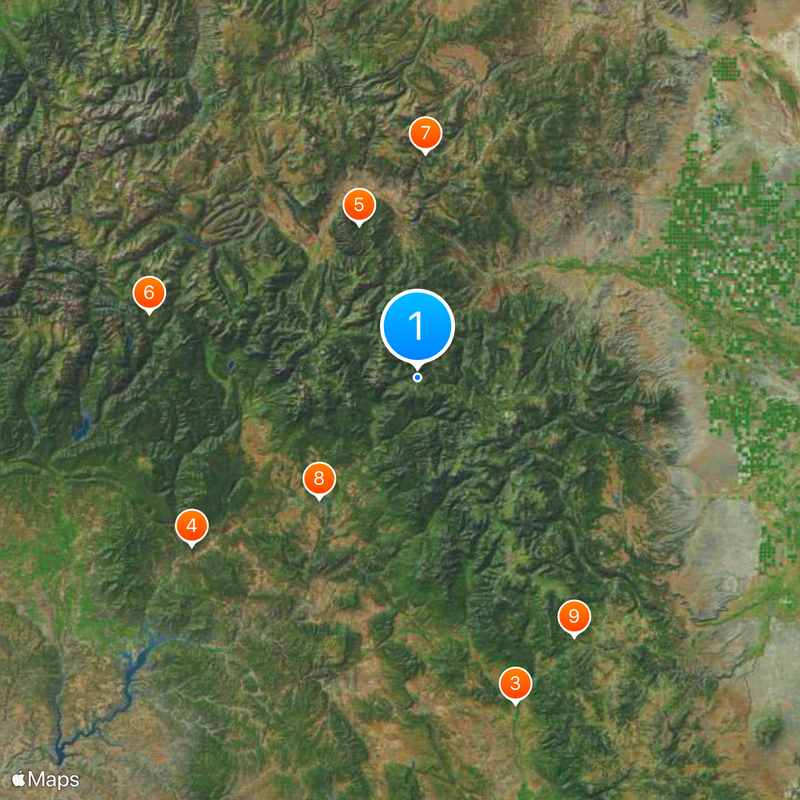 Wolf Creek Pass Map