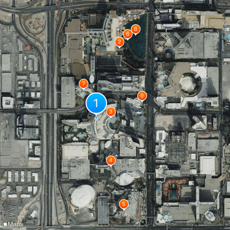 Aria Resort & Casino Karte